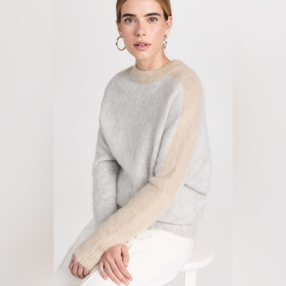 PROENZA SCHOULER NWT Patti Brushed Mohair Silk Slouch Sweater Asymmetrical M - Picture 1 of 11